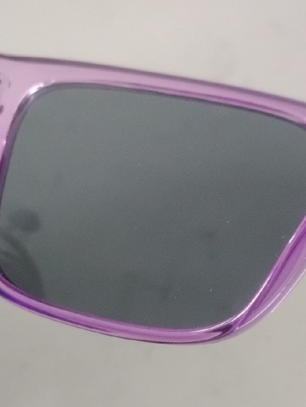 Oakley Purple Transparent Holbrook Sunglasses with Black Lenses - Picture 7 of 11